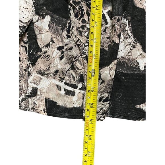 IRO Dress Sz 34 FR /US 2 Maxi Midi Black Beige abstract high low Designer Luxury - Picture 13 of 14